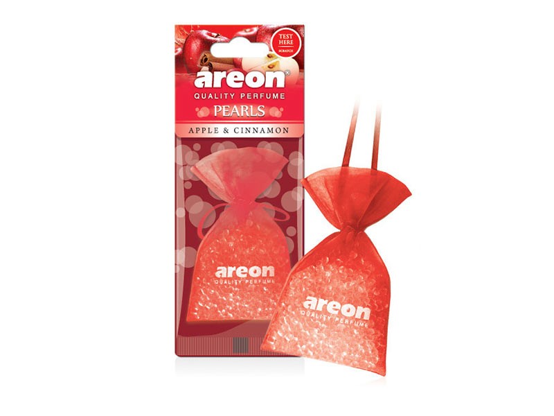 Ароматизатор Areon, серия Pearls, аромат Ябълка и канела