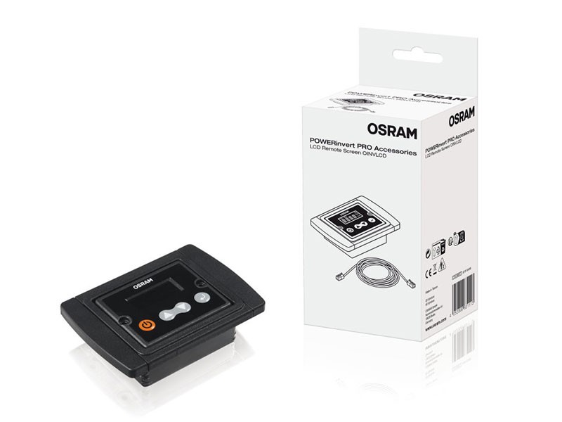 Дистанционно управление Osram с LCD дисплей 70x27.8x99.5mm за токови инвертори POWERinvert PRO