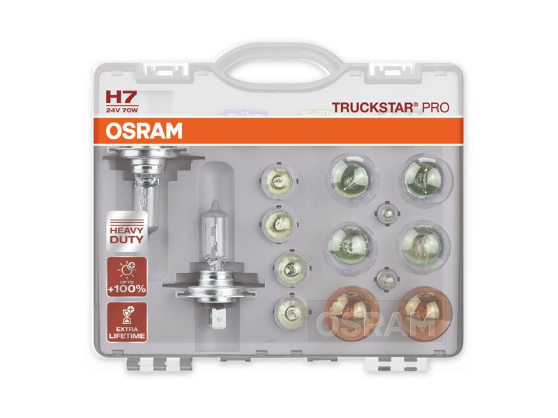 Резервен комплект H7 крушки Osram TruckStar Pro 24V 