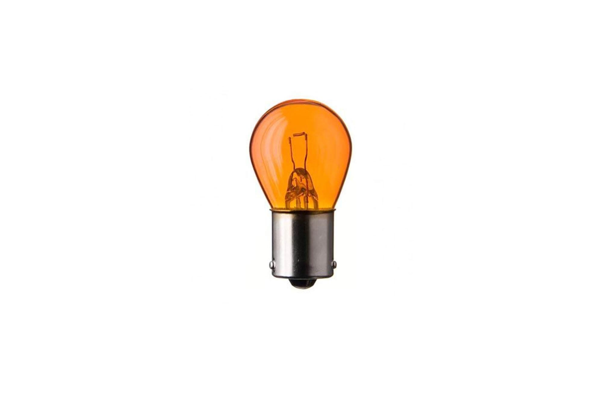 Халогенна жълта крушка General Electric PY21W, 12V, 21W, BA15s