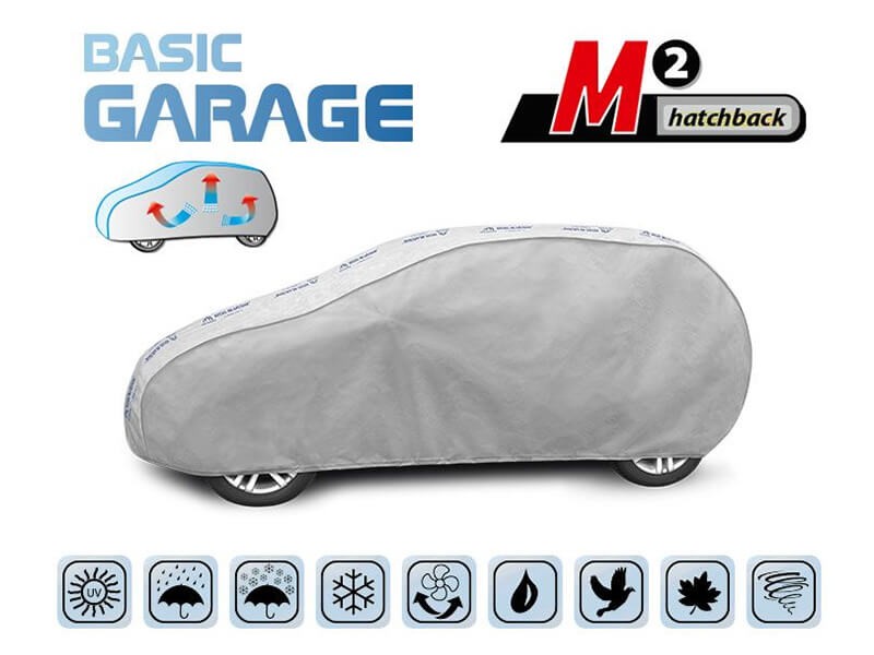 Покривало Kegel серия Basic garage размер M2 сиво, за хечбек