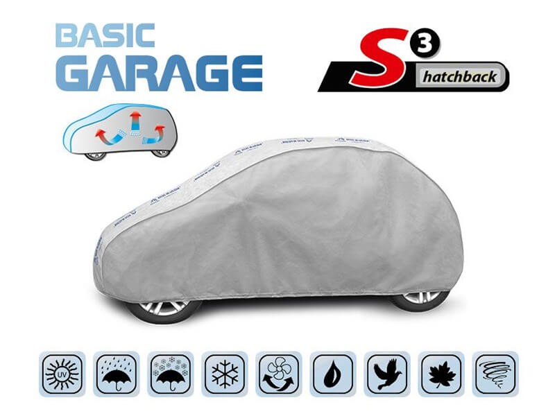 Покривало Kegel серия Basic garage размер S3 сиво за хечбек