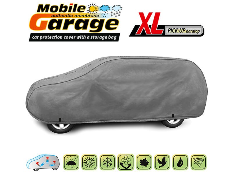 Покривало Kegel серия Mobile размер XL сиво за Pick UP с твърд таван, 490-530x150-160cm