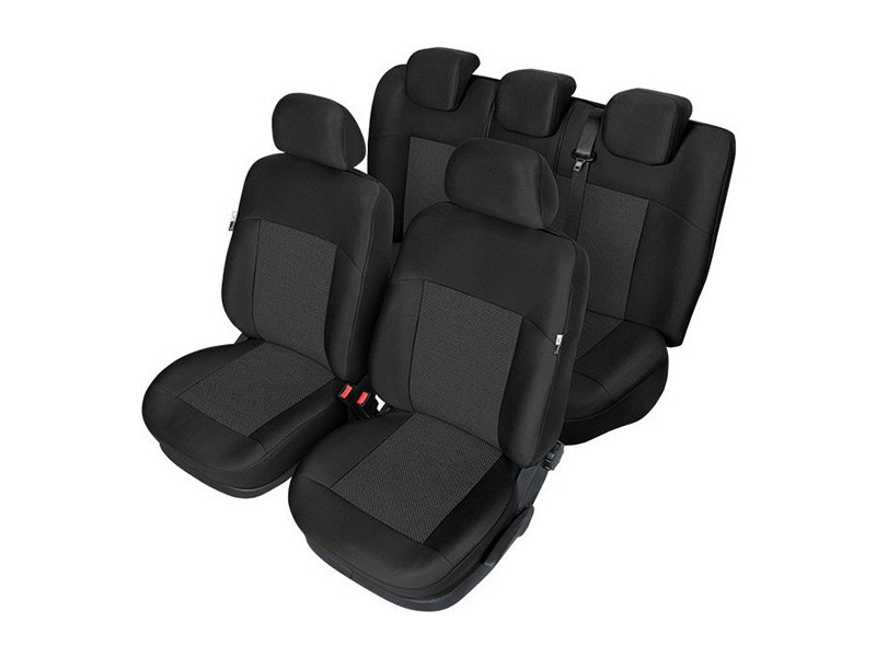Тапицерия Kegel за предни+задни седалки на Volkswagen Passat B7 2010-2014, чернa с шарка
