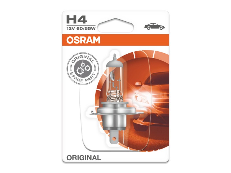 Крушка Osram H4 Original 12V 60/55W P43t 1бр.
