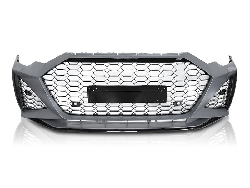 Предна RS6 броня за Audi A6 C8 4K 2018-2022 с PDC, с капачета за пръскалки