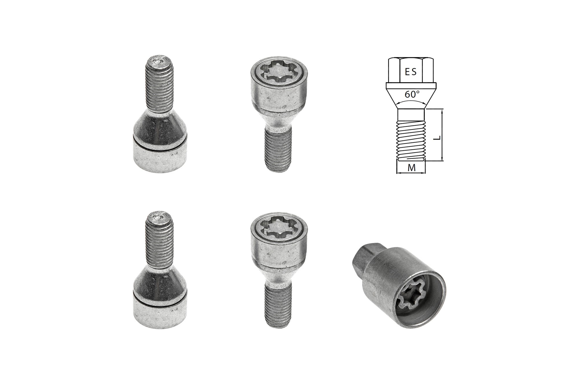 Комплект секретни болтове Farad серия Starlock М12 Х 1.5/L26/ES17