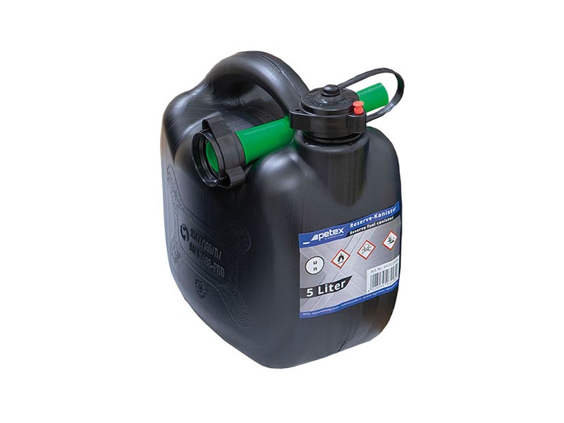 Черна туба Petex с пластмасова фуния 5L.