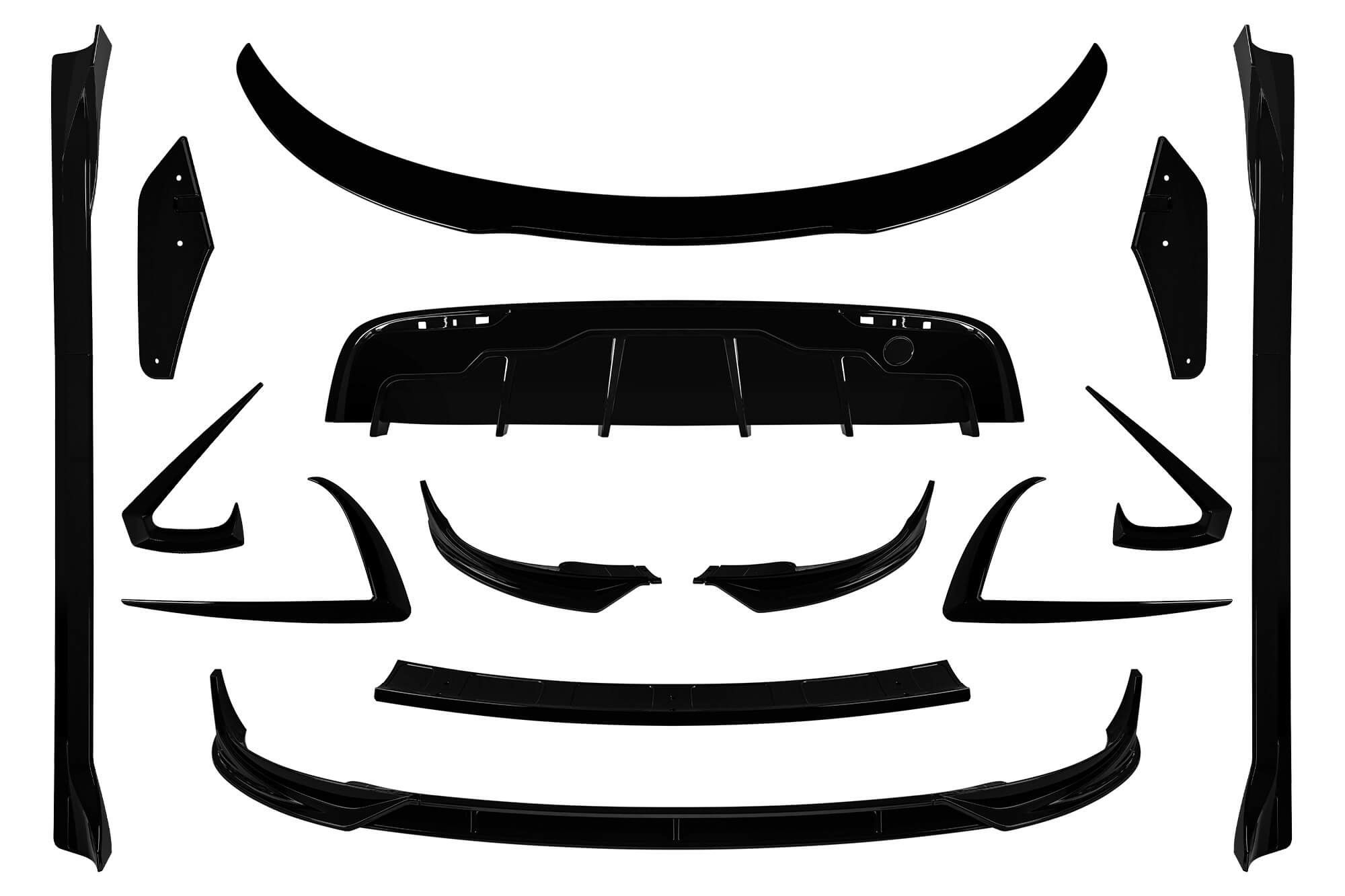 Aero пакет съвместим с Tesla Model Y след 2020 година черен