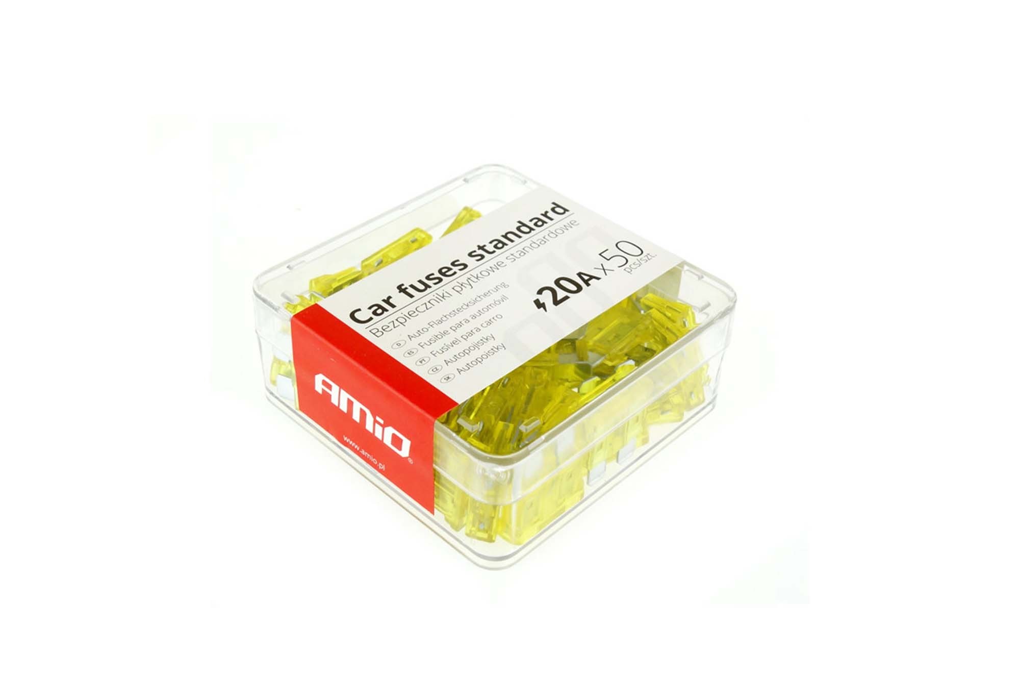 Кутия бушони Amio 20A жълти, 50 броя