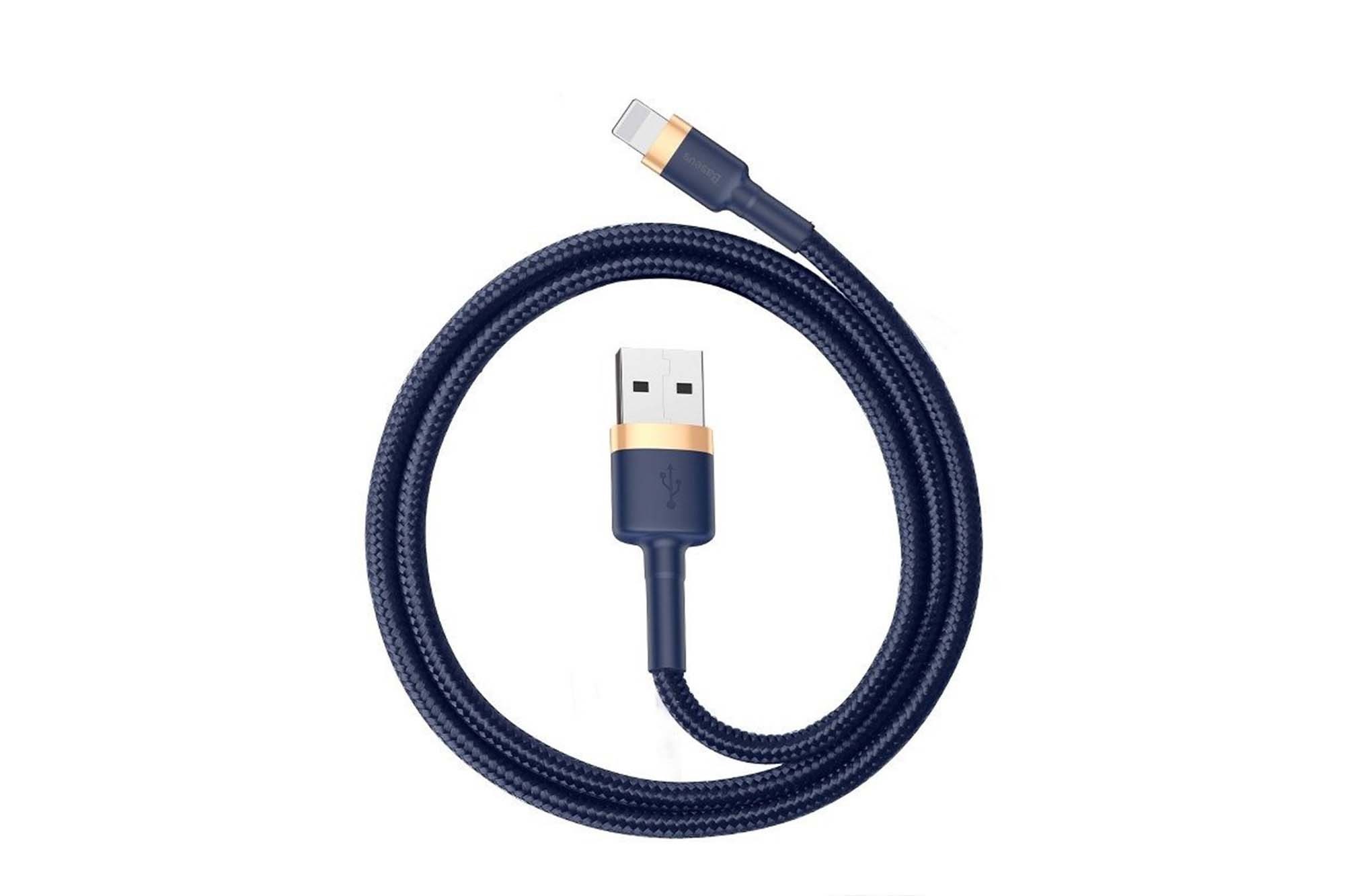 Син кабел Baseus 1.5A, 200cm, от USB към Iphone накрайник