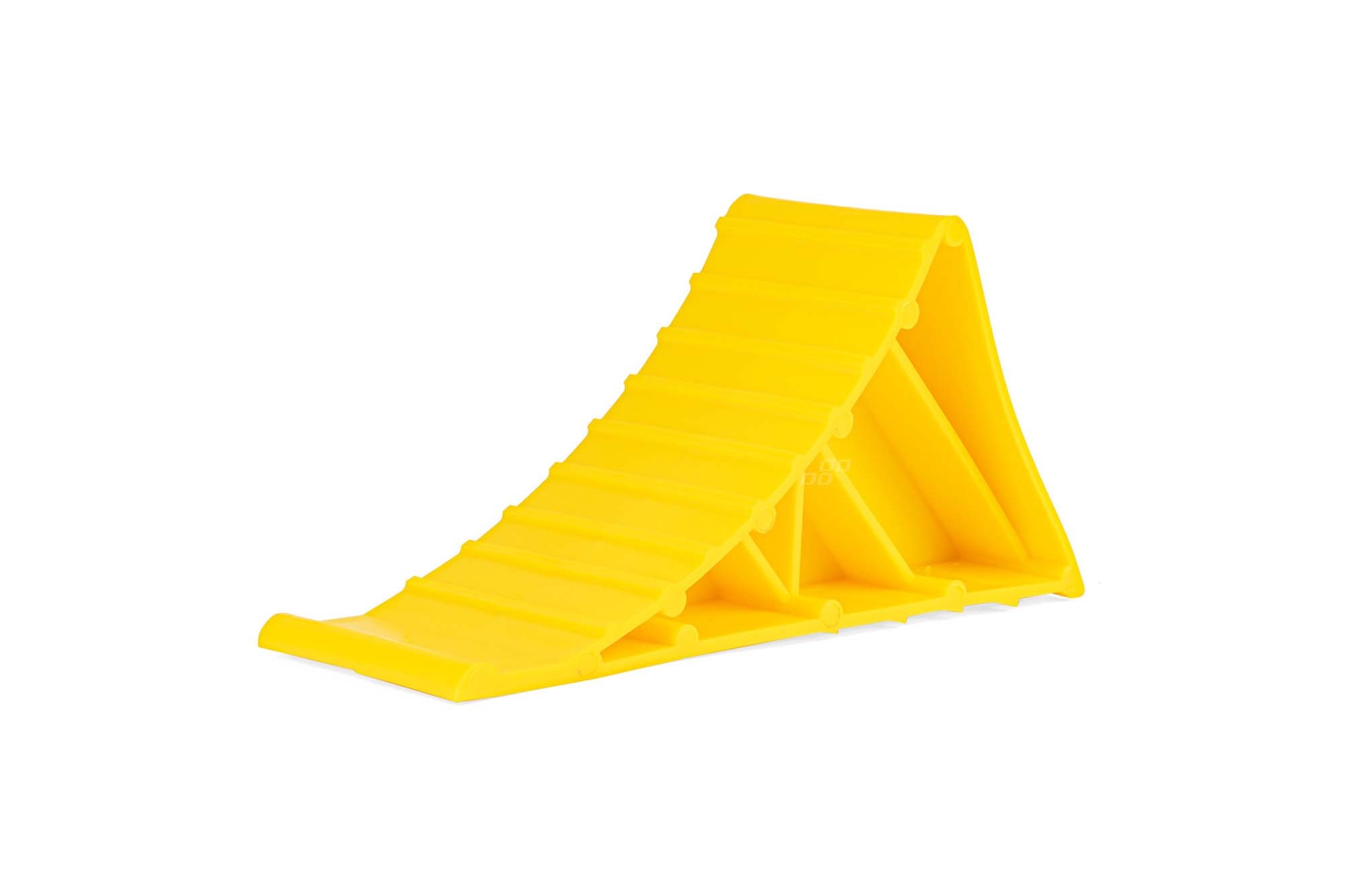 Жълта пластмасова спънка Amio 220x80x120mm, 1 брой
