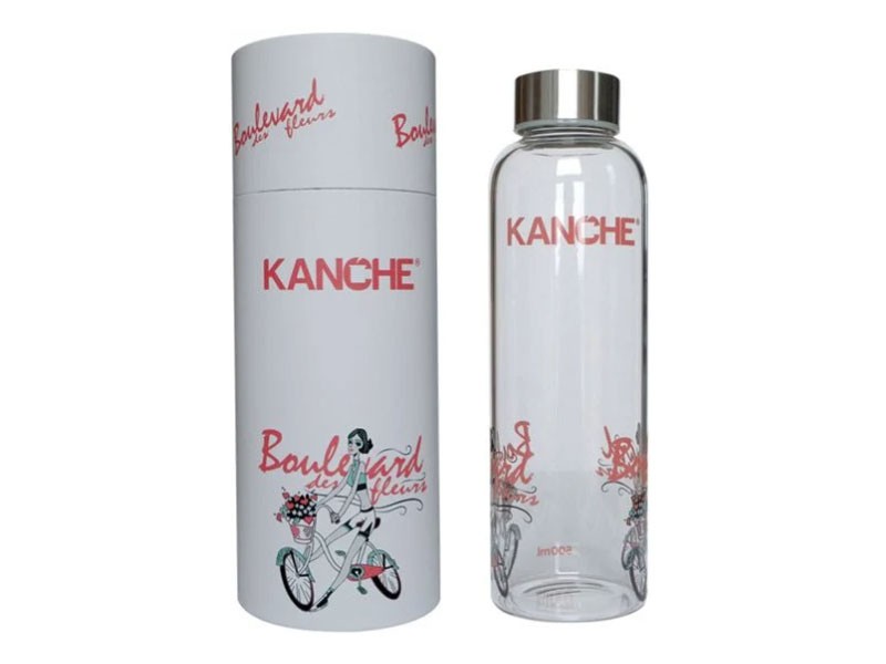 Стъклена бутилка Kanche Лили и колеото 500ml