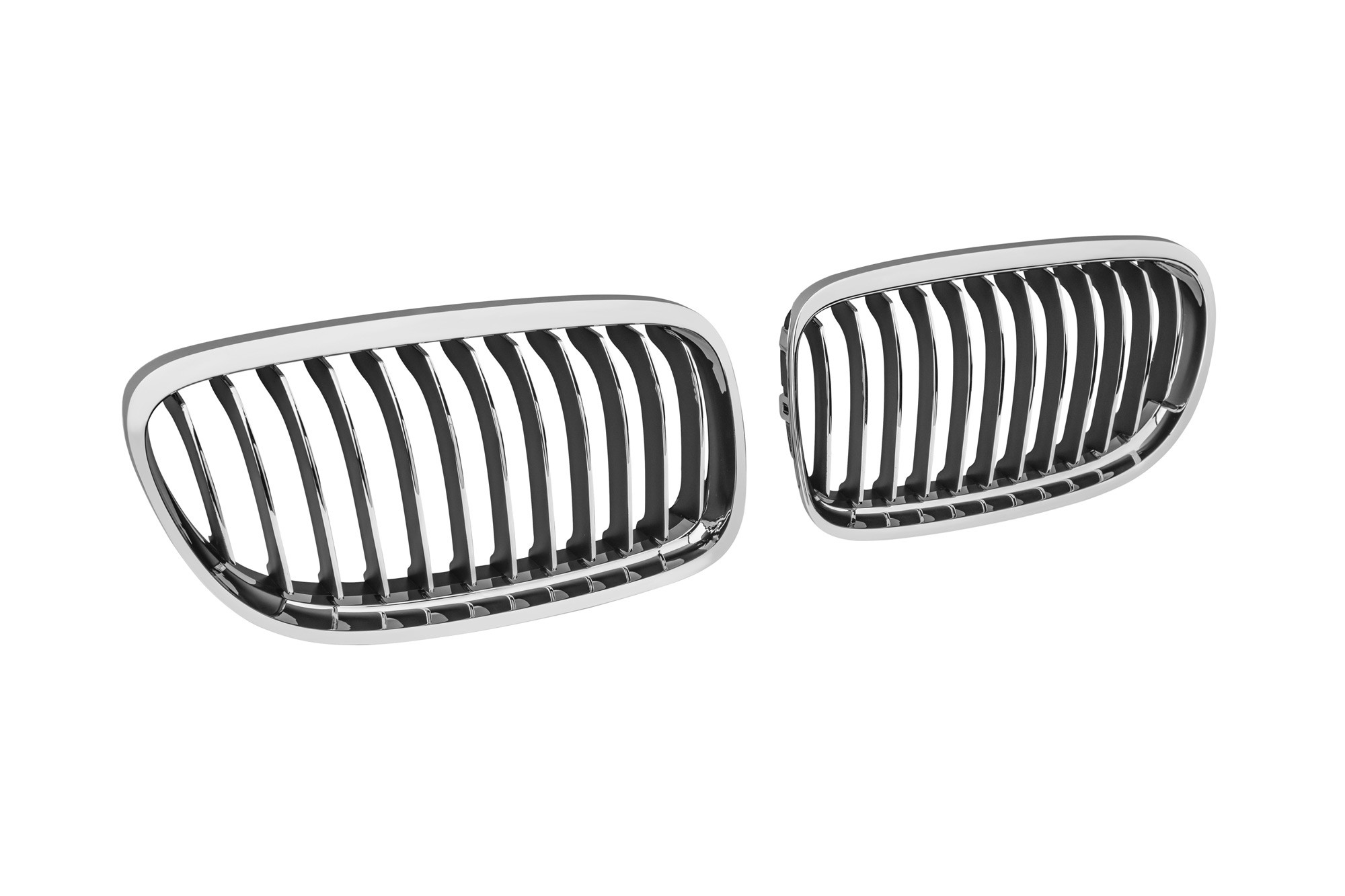 Бъбреци хром/черни за BMW серия 3 E90 седан, E91 комби 2008-2011