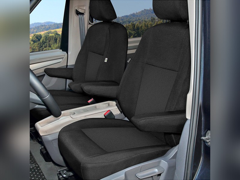 Тапицерия Kegel серия Tailor Made за предни седалки 1+1 на Volkswagen T7 Multivan след 2021 година, черна