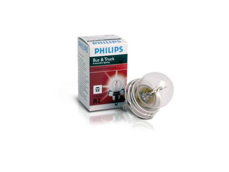 Халогенна крушка Philips R2 24V, 55/50W, P45t, 1 брой Халогенна крушка Philips R2 24V, 55/50W, P45t, 1 брой