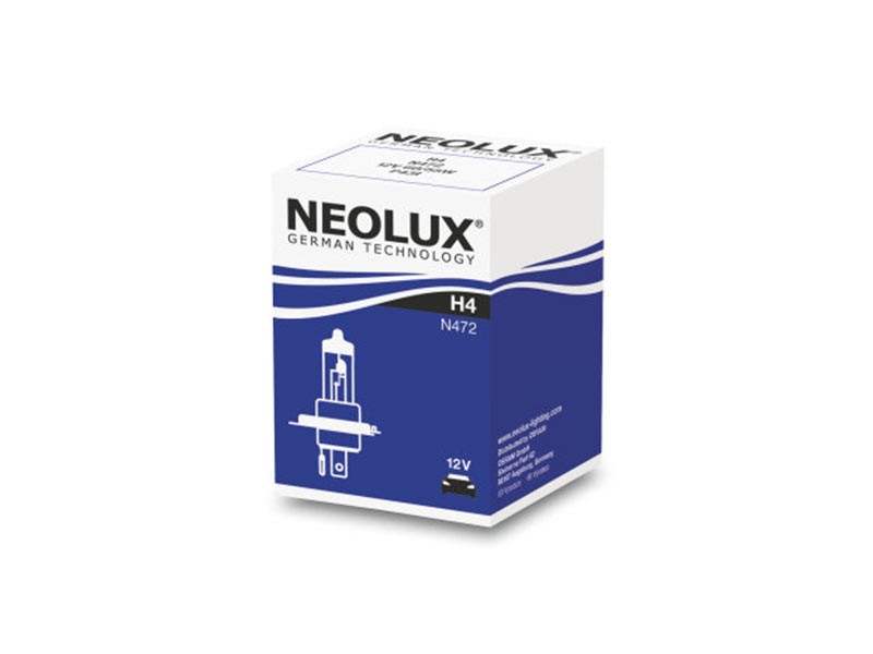Халогенна крушка NeoLux H4 Standard 12V, 60/55W, P43t, 1 брой