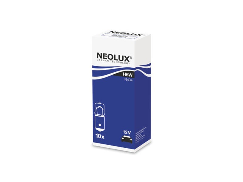 Халогенна крушка NeoLux H6W Standard 12V, 6W, BAX9s, 1 брой