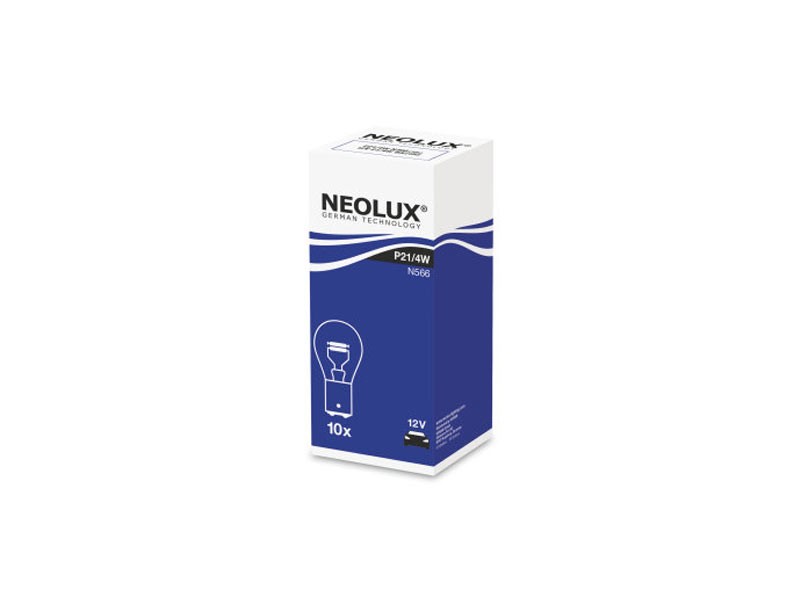 Халогенна крушка NeoLux P21/4W Standard 12V, 21/4W, BAZ15d, 1 брой