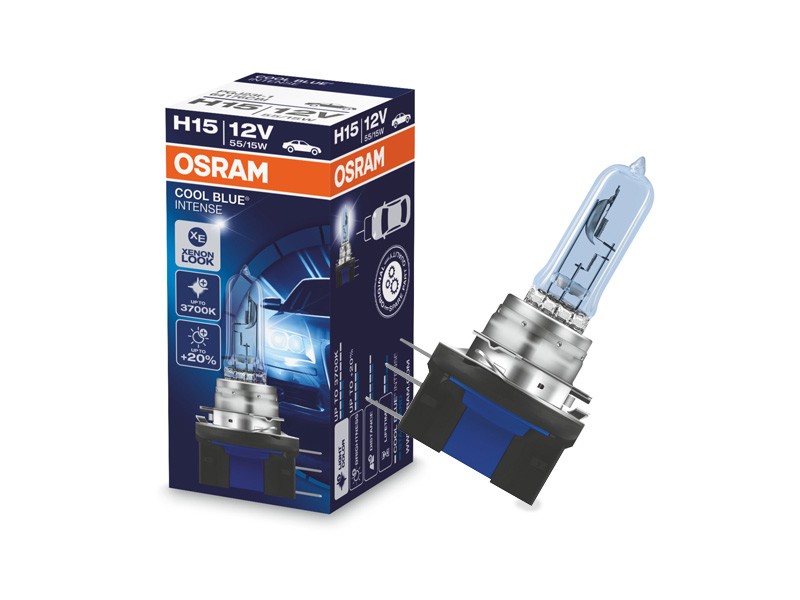 Халогенна крушка Osram H15 Cool Blue Intense 12V, 55/15W, PGJ23t-1, 1 брой