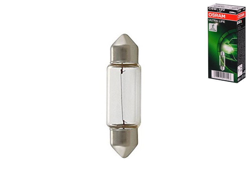 Халогенна крушка Osram C5W Ultra Life 12V, 5W, SV8.5-8, 36 мм, 1 брой