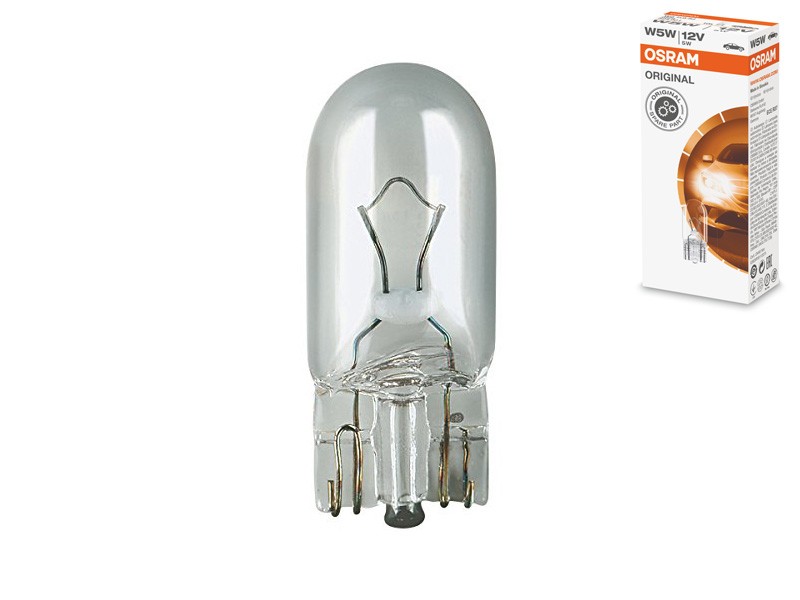 Халогенна крушка Osram W5W Original 12V, 5W, W2.1X9.5d, 1 брой