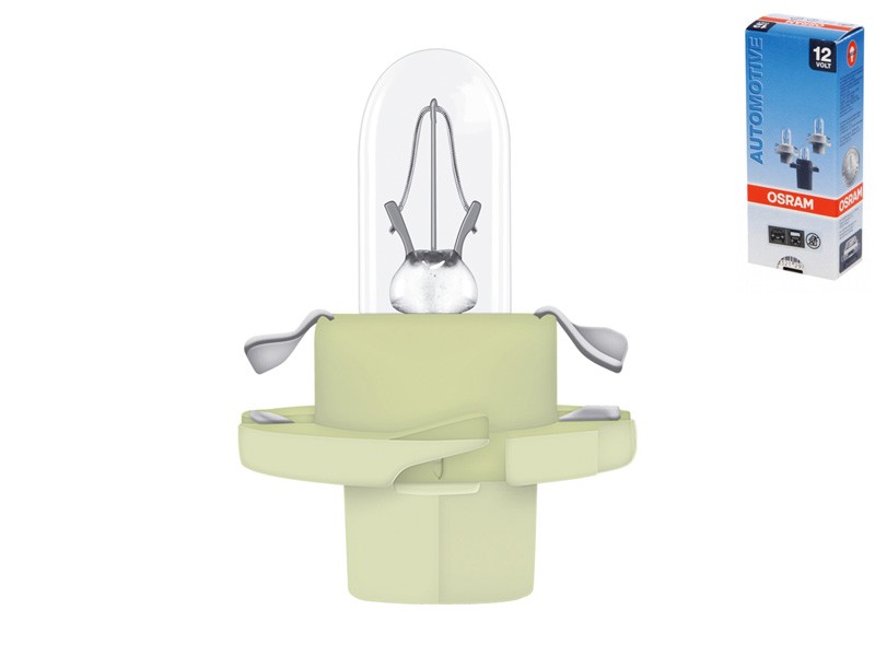 Крушка за табло Osram Original 12V, 2W, BX8.4D бледо зелена, 1 брой