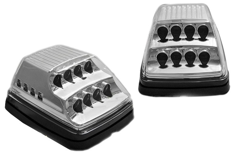 LED странични мигачи за Mercedes G класа W463 1990-2012 година - хром основа