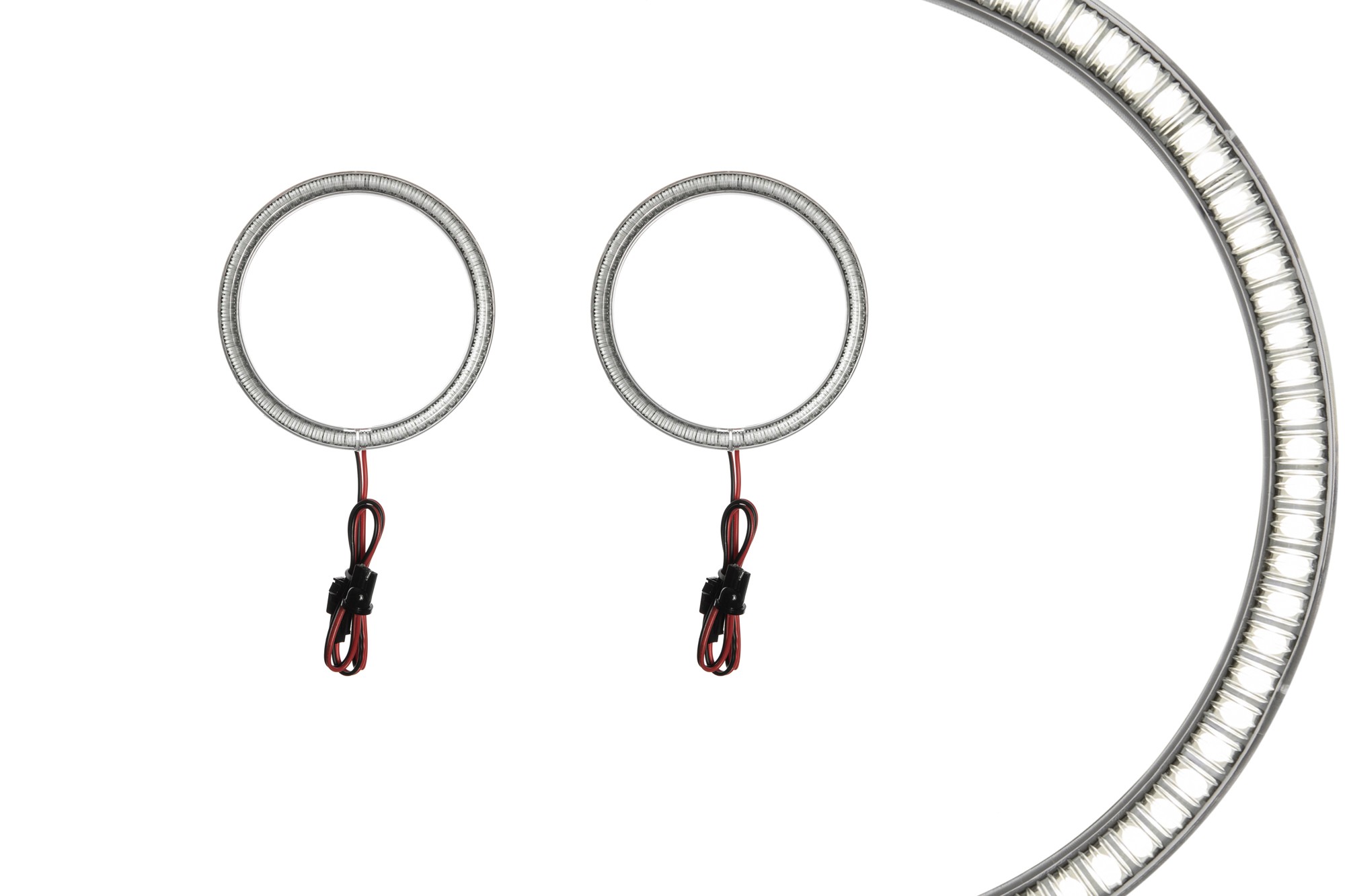 Бели LED Универсални ангелски очи autopro 100мм
