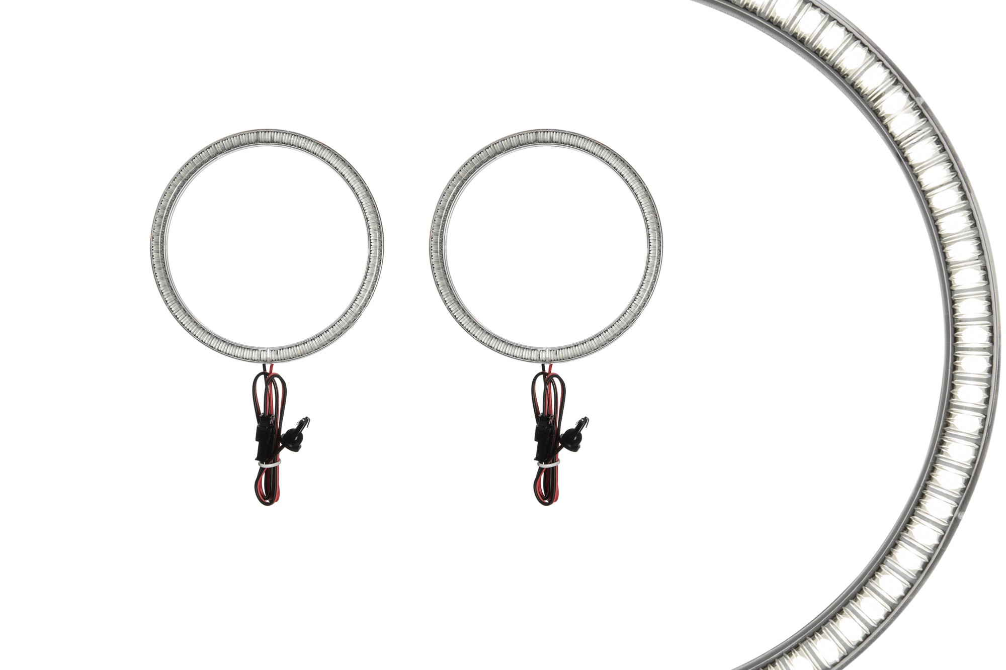 Бели LED Универсални ангелски очи autopro 115мм