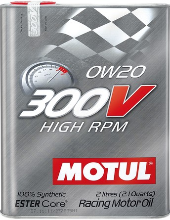 MOTUL 300V HIGH RPM 0W20 2L