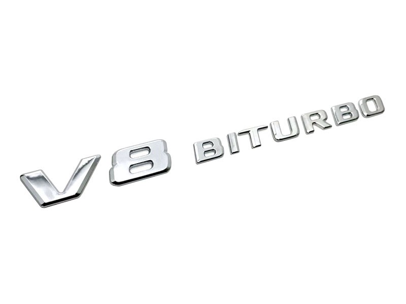 Оригинална емблема V8 BITURBO за калник на Mercedes