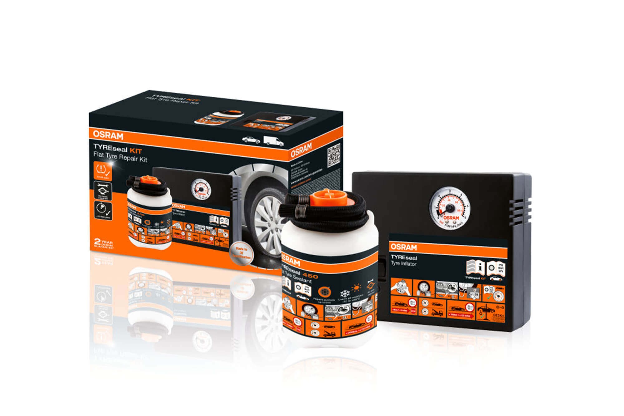 Авариен комплект Osram за спукана гума