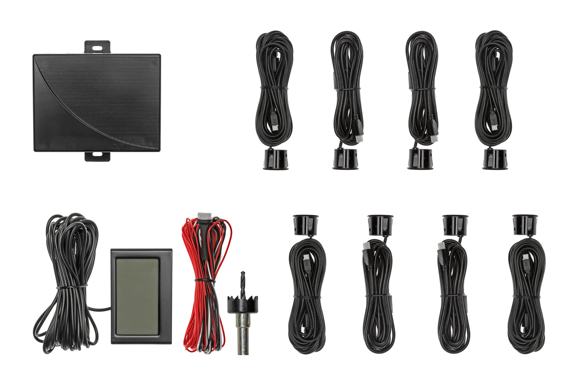 Парктроник система с 2.3'' LCD дисплей RD-058 с 8 черни датчика