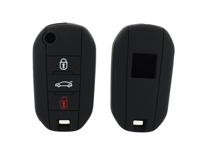 Силиконов калъф за ключ на Peugeot 208, 2008, Citroen C3 с 3 бутона