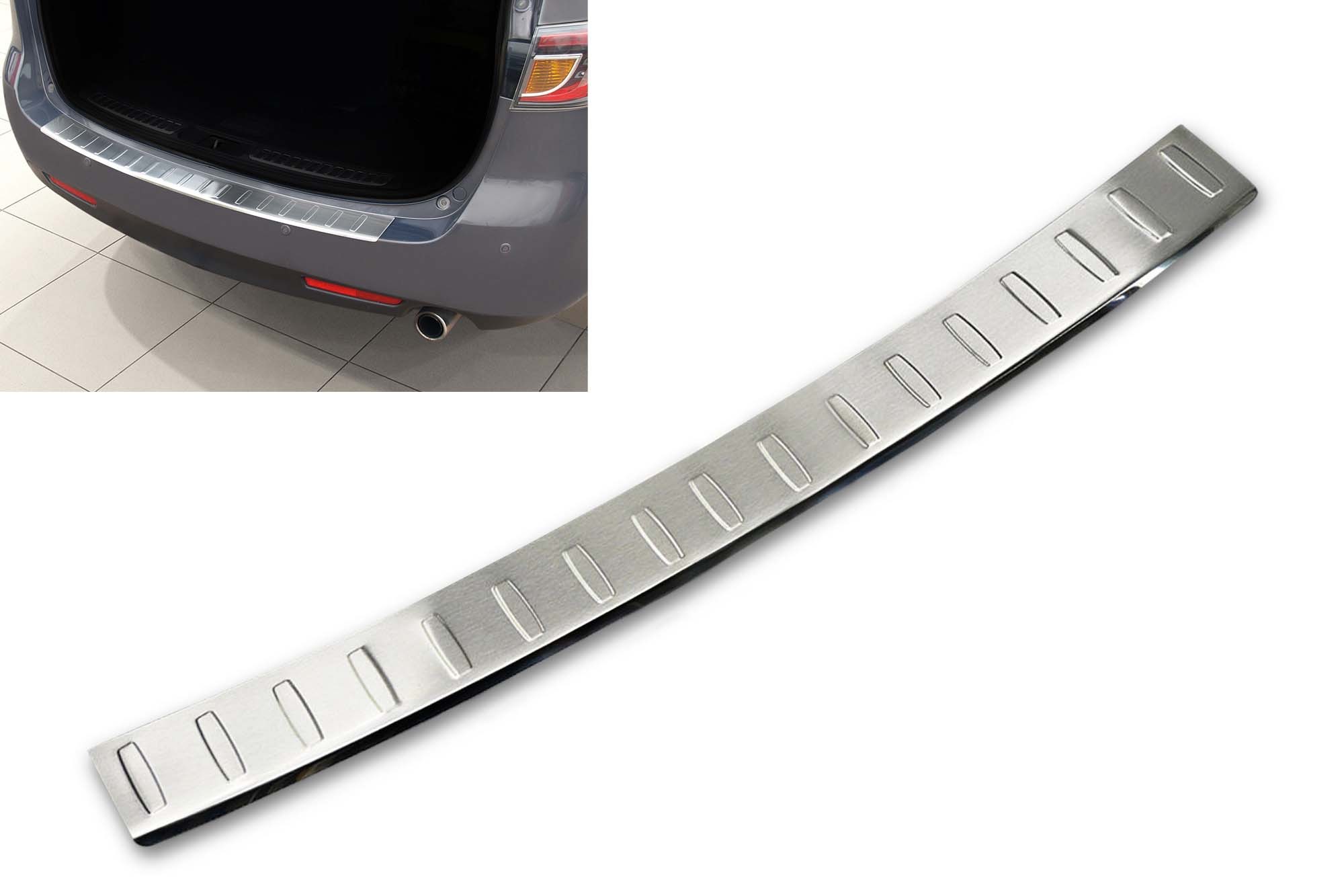 Протектор Avisa за задна броня на Mazda 6 комби 2008-2012, хром
