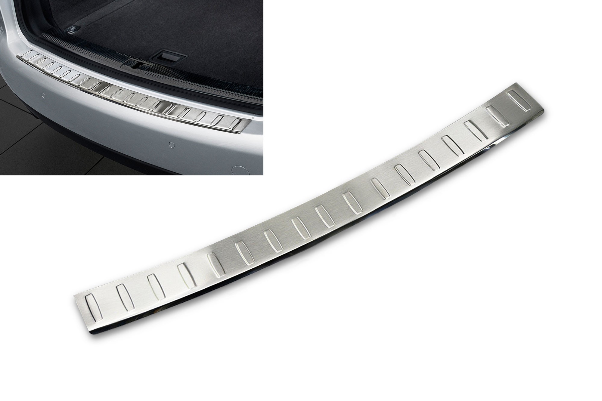 Протектор Avisa за задна броня на Audi A4 B8 Avant 2008-2012, хром