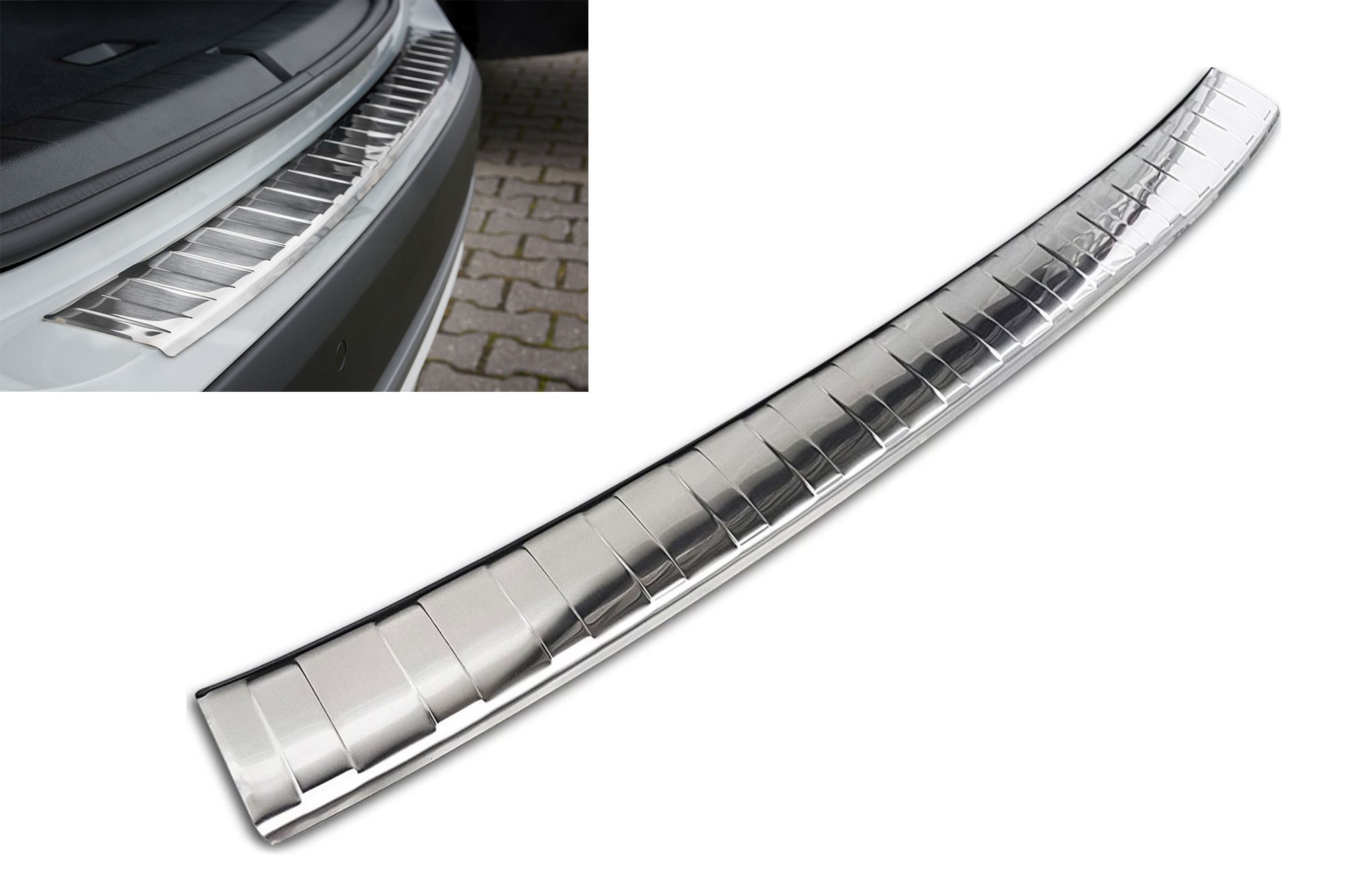 Протектор Avisa за задна броня на BMW X1 F48 2015-2021, хром