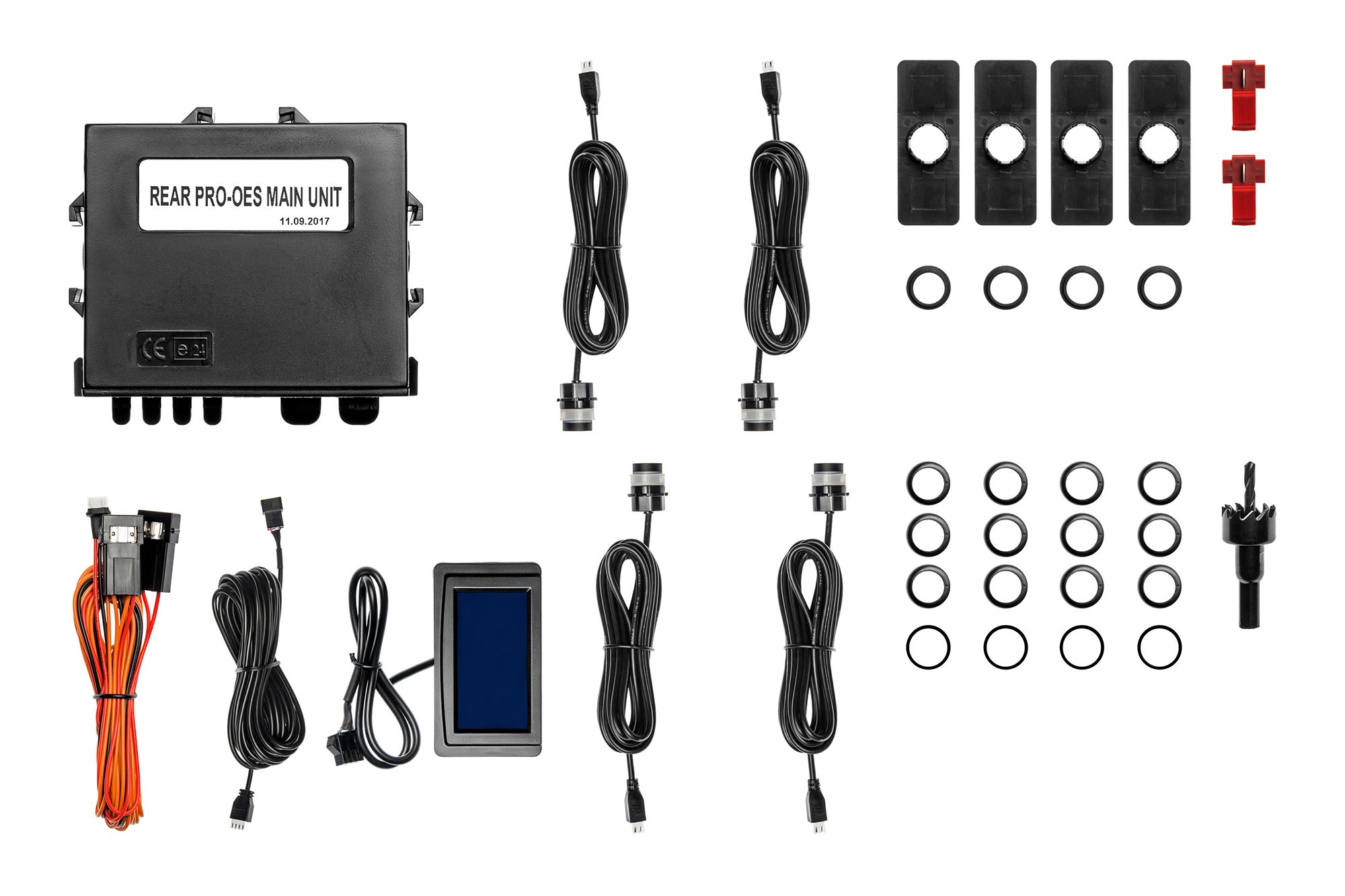 Парктроник система Parkmatic с 4 датчика черни и LCD дисплей