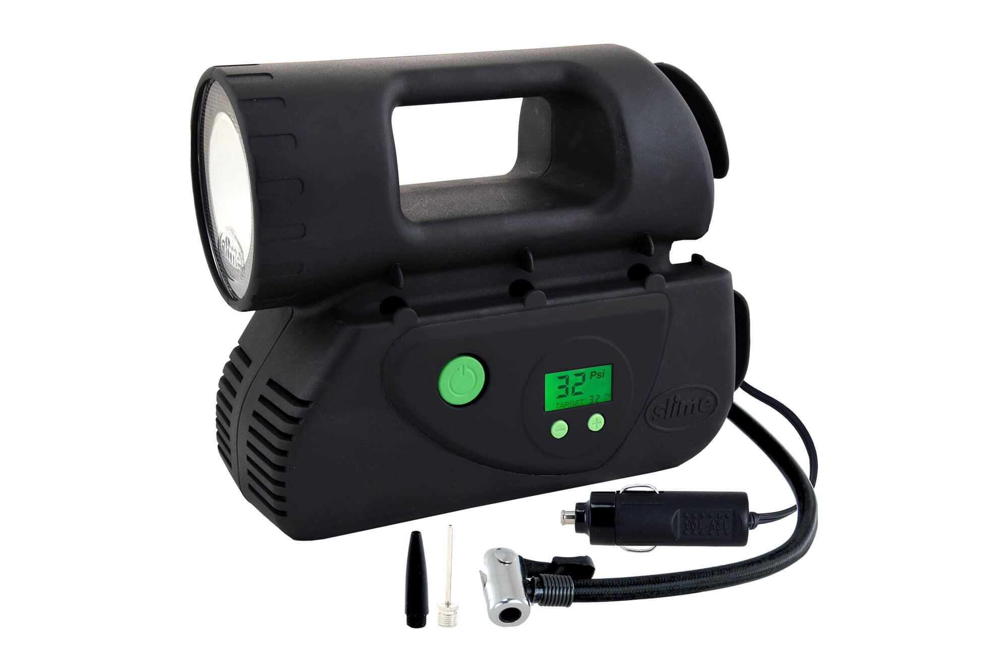 Slime компресор Deluxe Digital с дигитален дисплей 12V, 60 PSI, 4 bar