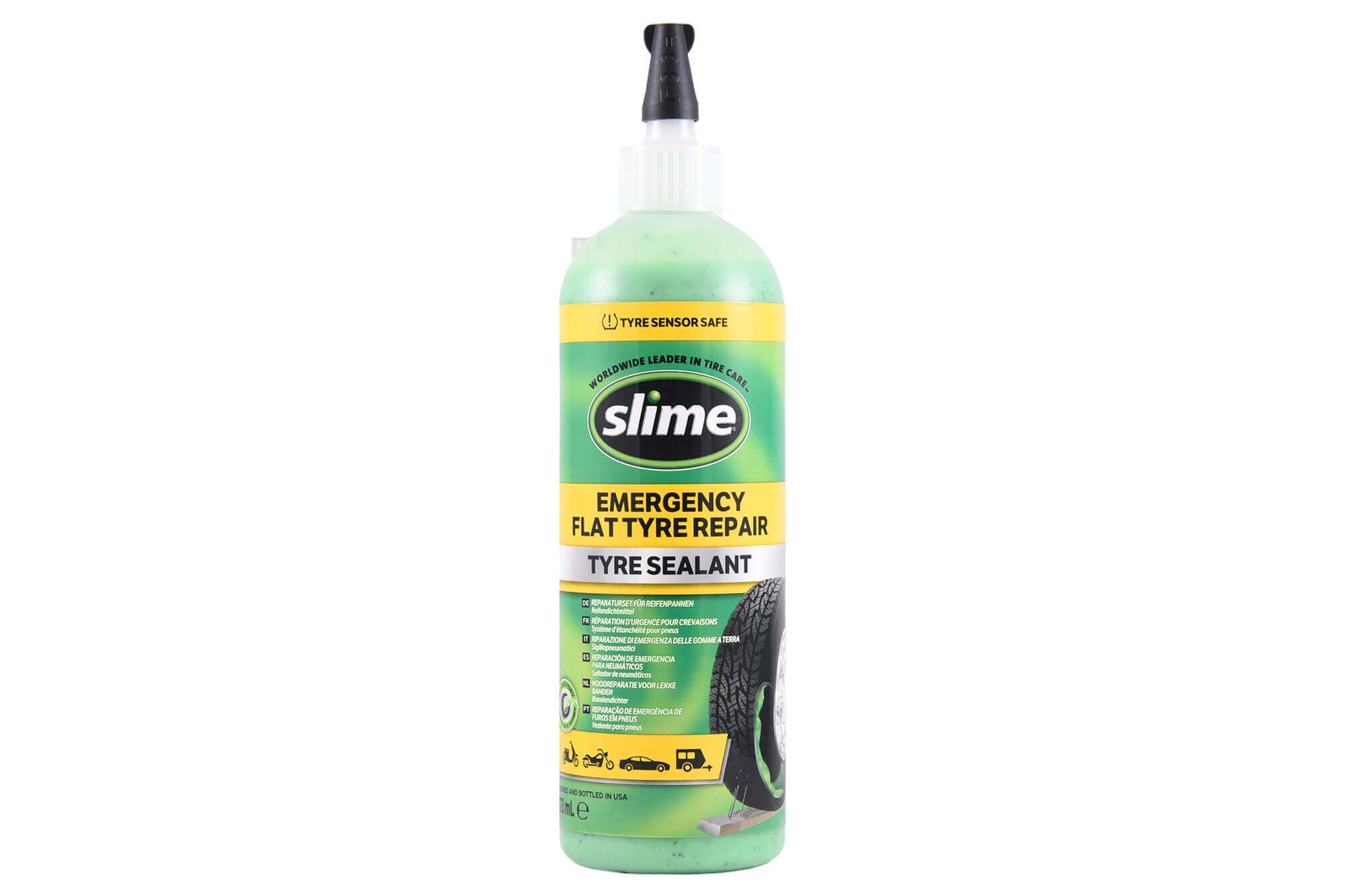 Slime уплътнител за ремонт на спукана гума за автомобили 473ml