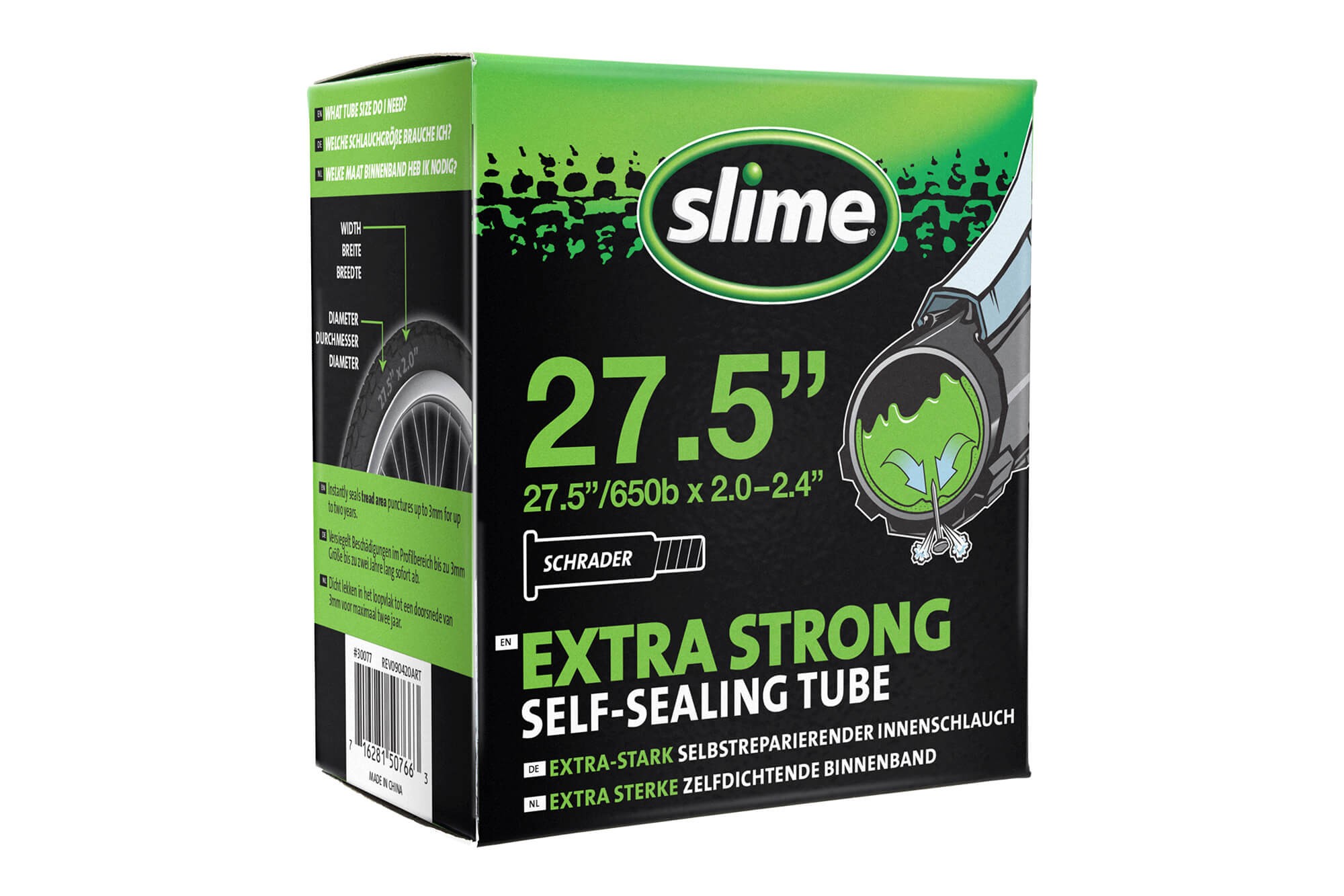 Slime вътрешна гума с уплътнител 27.5'' x 2.00 - 2.40'' - американски вентил