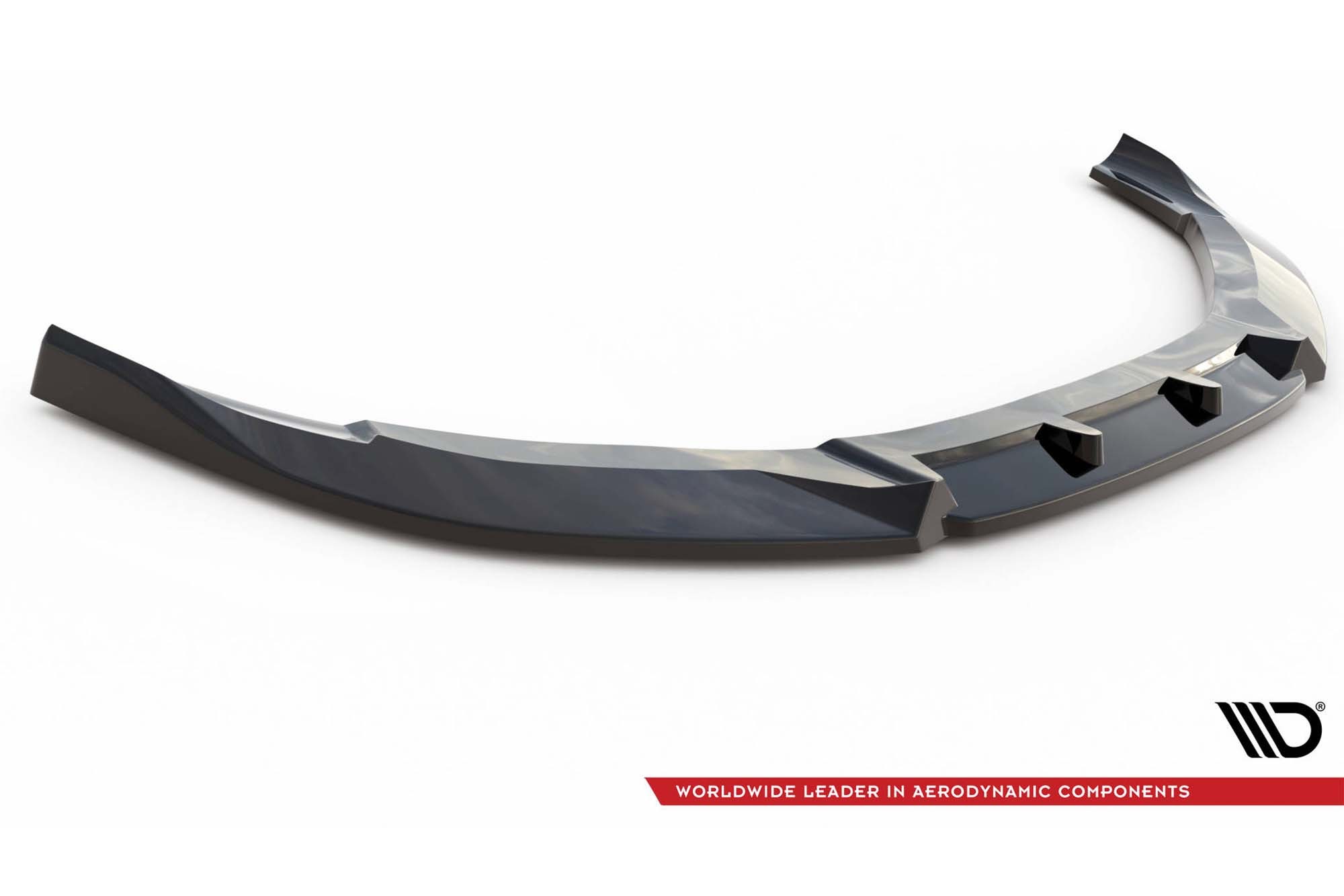Спойлер Maxton Design версия 2 за предна броня на Audi S8 D4 2012-2015, черен лак