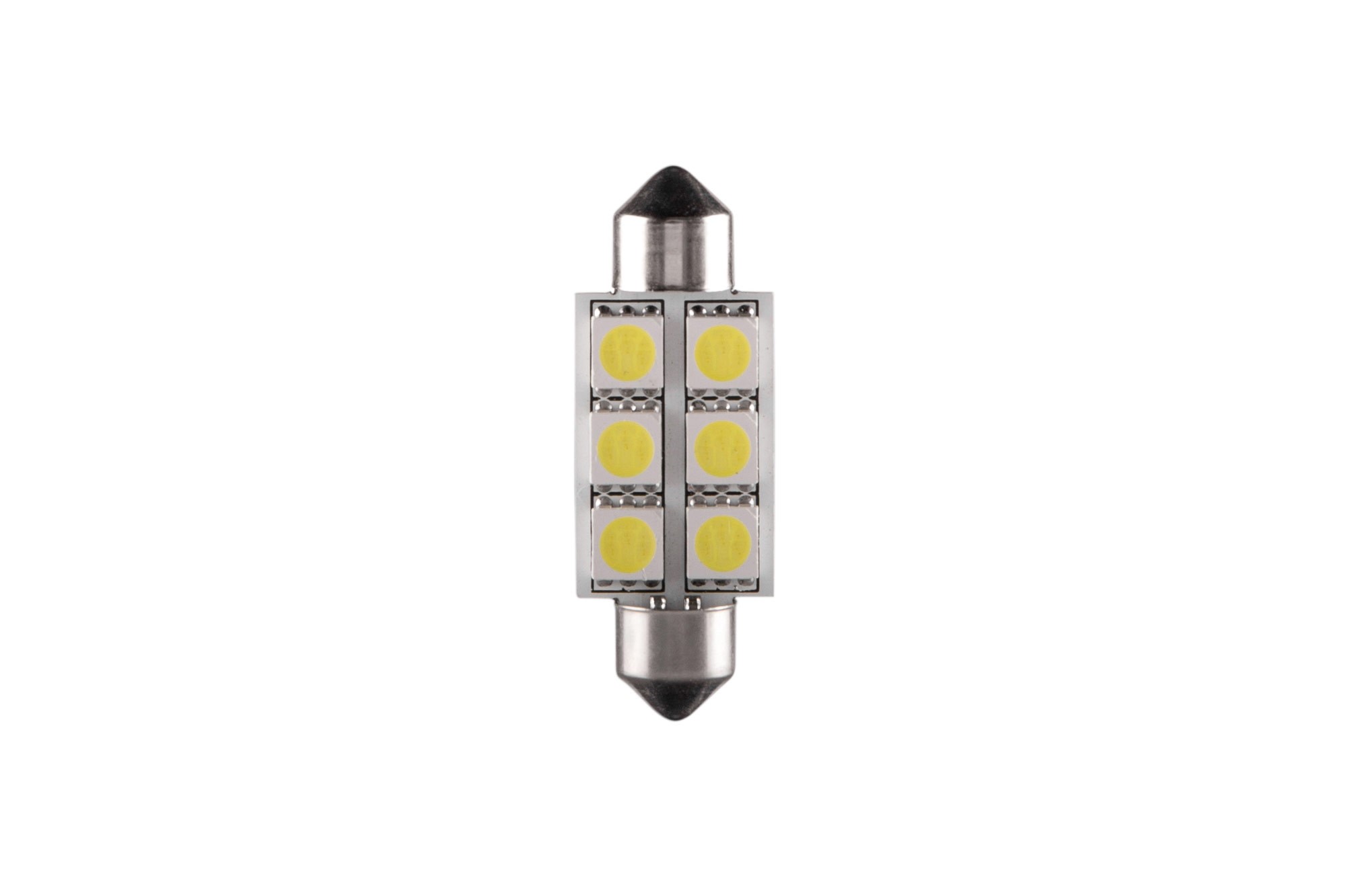 LED лампа AutoPro C5W студено бяла, 12V, 0.5W, SV8.5-8, 39 мм, 1брой