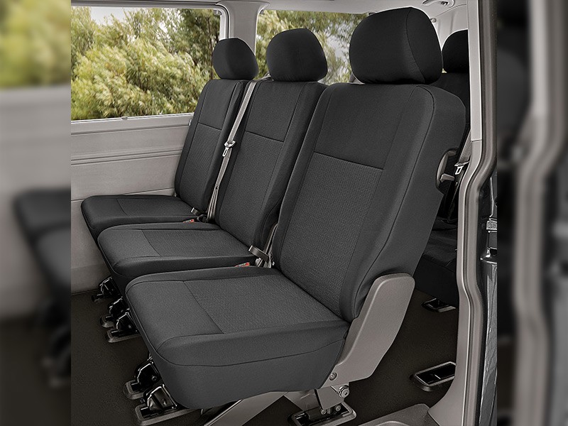 Тапицерия Kegel за 2-ри ред седалки на VW T6 след 2015 година с три единични седалки, цвят графит