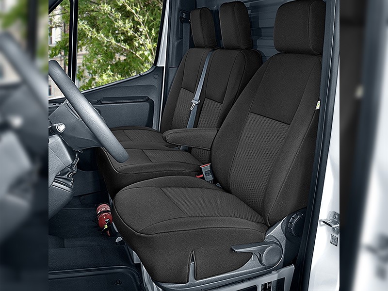 Тапицерия Kegel за предни седалки на Mercedes Sprinter след 2018 година с единична + двойна седалка, цвят графит