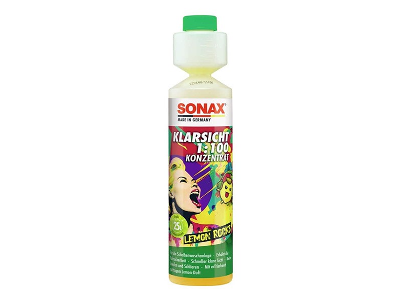 Лятна течност за чистачки Sonax Lemon Rocks 250ml 1:100 Лятна течност за чистачки Sonax Lemon Rocks 250ml 1:100