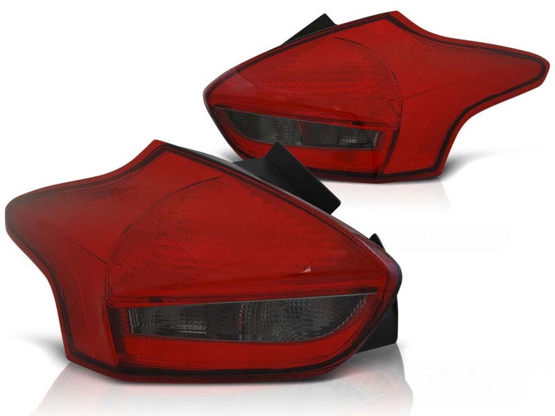 Комплект тунинг LED стопове за Ford Focus III хечбек след 2015 година червено/опушени , ляв и десен