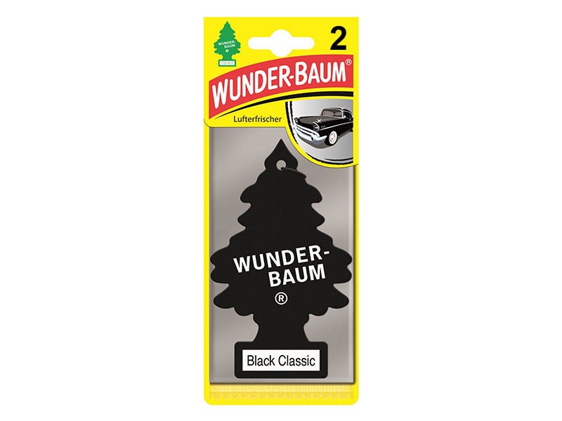 Комплект 2 броя ароматизатори Wunder-Baum, серия Борче, аромат Black Classic