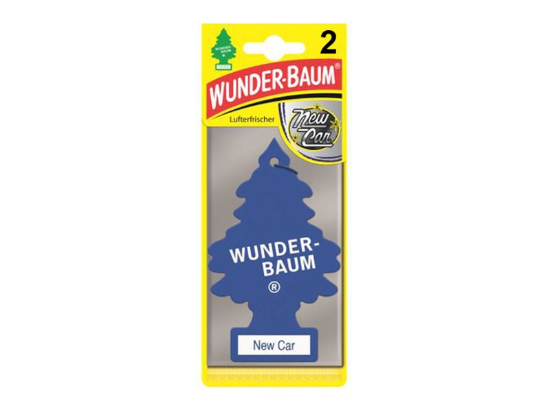 Комплект 2 броя ароматизатори Wunder-Baum Борче, аромат New Car